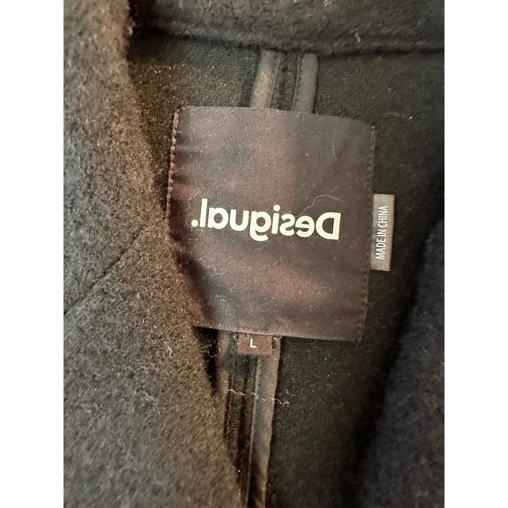 Desigual‎ Long embroidered Love Maker Coat Size L